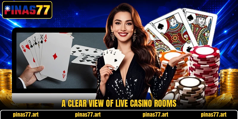 A clear view of live casino rooms A clear view of live casino rooms