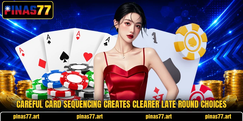 Careful card sequencing creates clearer late round choices Careful card sequencing creates clearer late round choices