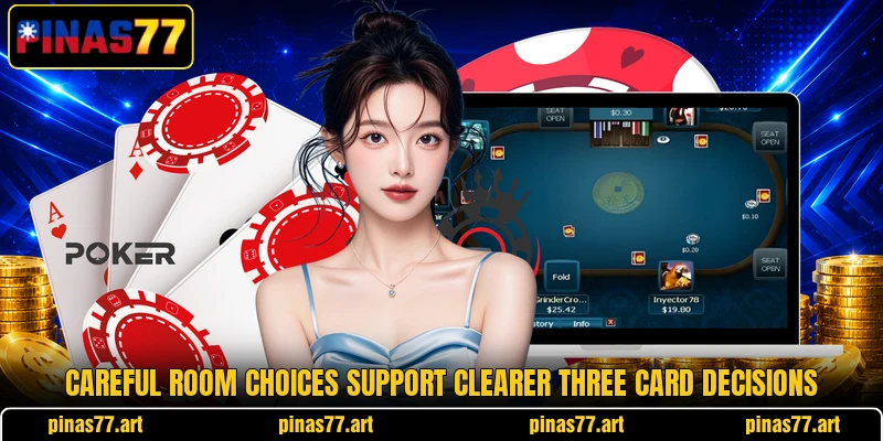 Careful room choices support clearer three card decisions Careful room choices support clearer three card decisions