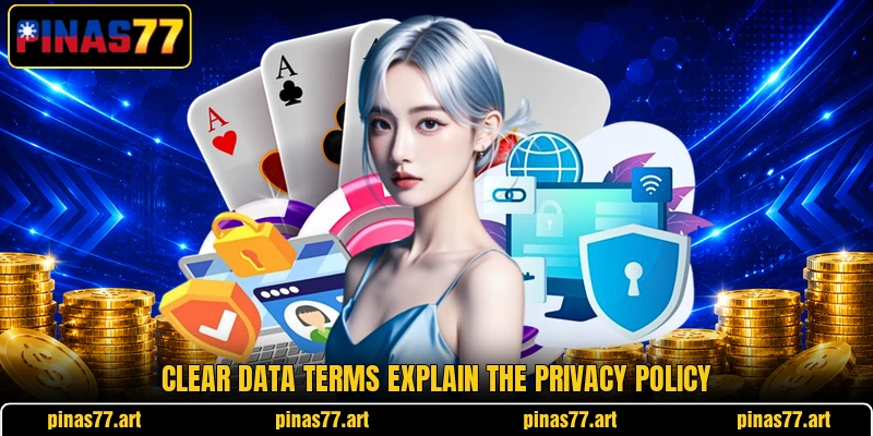 Clear data terms explain the privacy policy Clear data terms explain the privacy policy