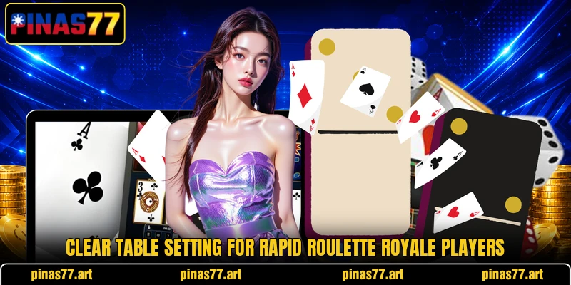 Clear table setting for Rapid Roulette Royale players Clear table setting for Rapid Roulette Royale players
