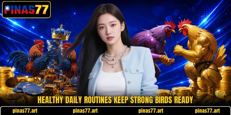Healthy daily routines keep strong birds ready Healthy daily routines keep strong birds ready