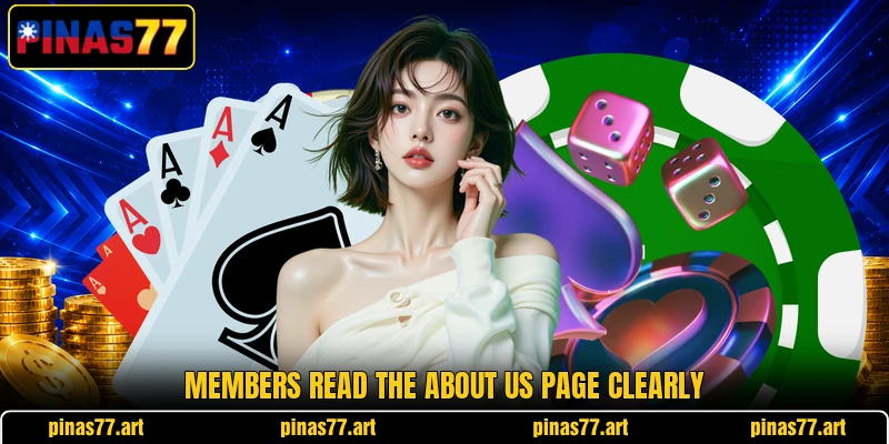 Members read the about us page clearly