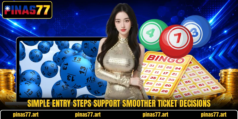 Simple entry steps support smoother ticket decisions Simple entry steps support smoother ticket decisions