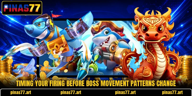 Timing your firing before boss movement patterns change Timing your firing before boss movement patterns change